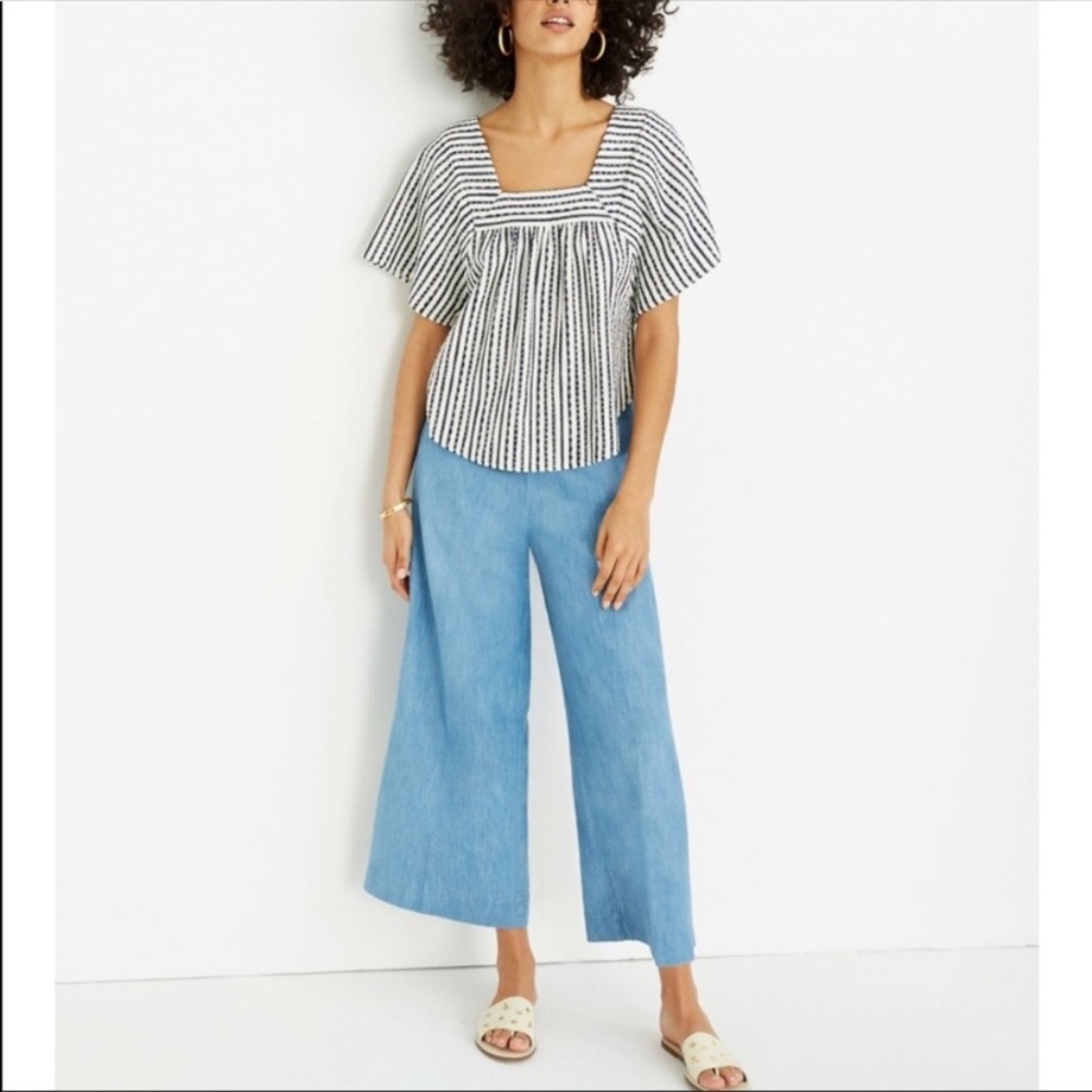 ☀️Madewell Chambray Huston Pull On Pants